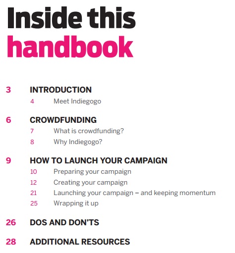indiegogo handbook